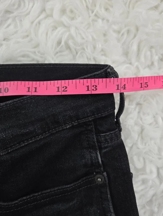 Gap High Rise Vintage Slim Jeans. ColorWashed Black. Size 27. - Picture 6 of 10